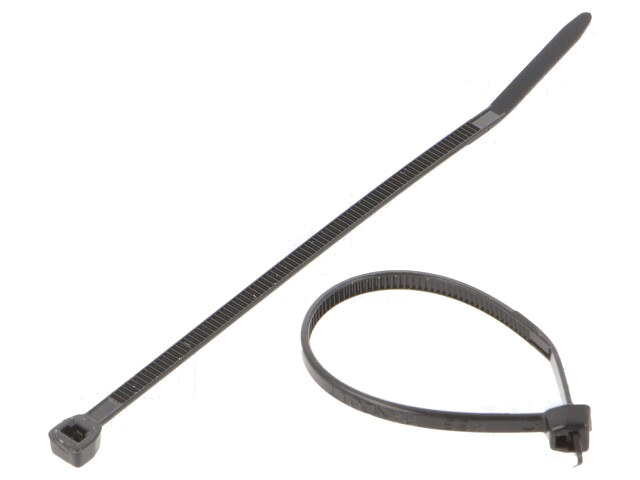 Kabelbinder; L: 79mm; W: 2,3mm; polyamide; 80N; zwart; Ømax: 17mm Kabelbinder; L: 79mm; W: 2,3mm; polyamide; 80N; zwart; Ømax: 17mm